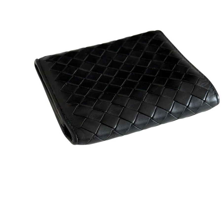 BOTTEGA VENETA 織皮 短銀包-10