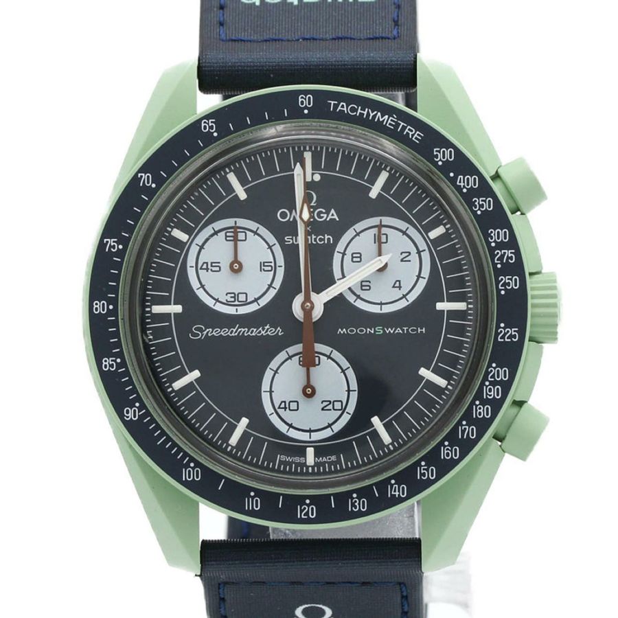 Swatch x Omega 地球任務 SO33G100 生物陶瓷石英錶-0