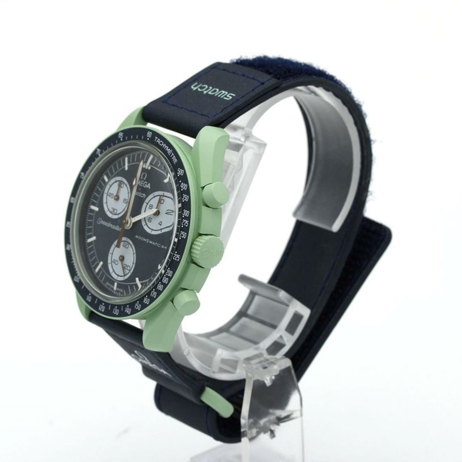 Swatch x Omega 地球任務 SO33G100 生物陶瓷石英錶-1