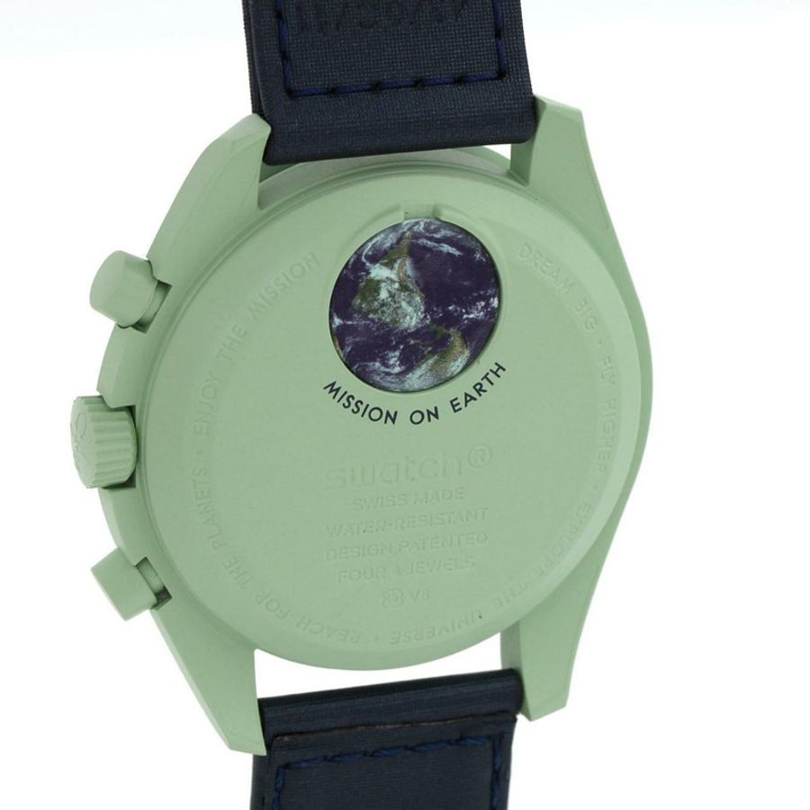 Swatch x Omega 地球任務 SO33G100 生物陶瓷石英錶-4