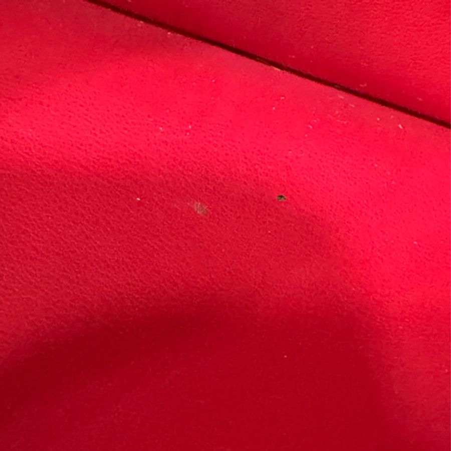 LV M62529 紅皮 牛皮 壓紋 金釦 對開 長夾-41