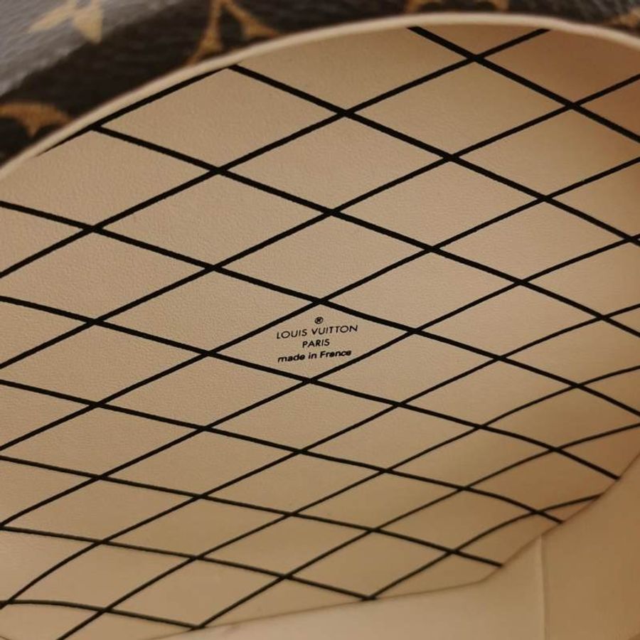 Louis Vuitton (LV) Boite Chapeau小號植鞣革Monogram印花圓餅包斜挎包單肩包芯片款-7
