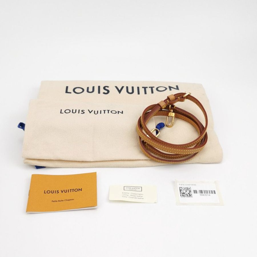 Louis Vuitton (LV) Boite Chapeau小號植鞣革Monogram印花圓餅包斜挎包單肩包芯片款-8