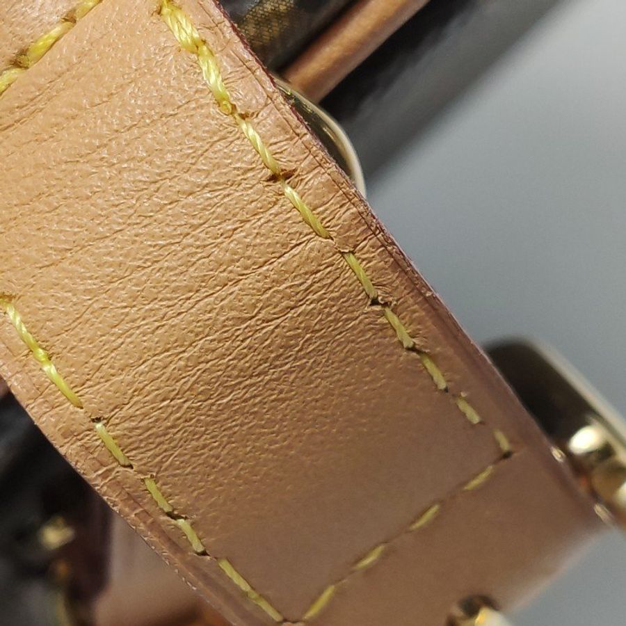 Louis Vuitton (LV) Boite Chapeau小號植鞣革Monogram印花圓餅包斜挎包單肩包芯片款-17