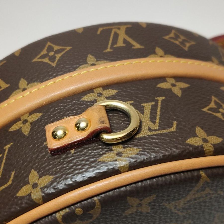 Louis Vuitton (LV) Boite Chapeau小號植鞣革Monogram印花圓餅包斜挎包單肩包芯片款-20