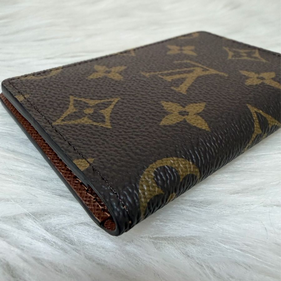 LV M60502 原花 對折 名片夾 卡夾-4