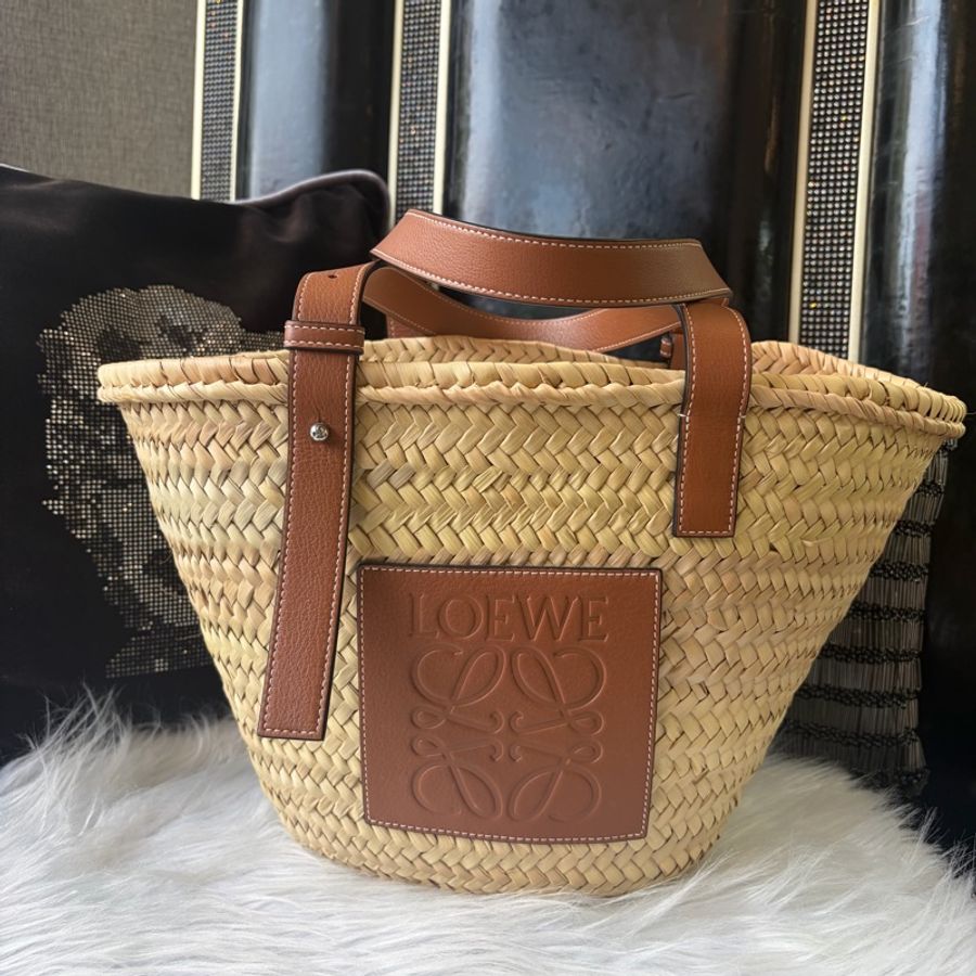 LOEWE 草編包-0