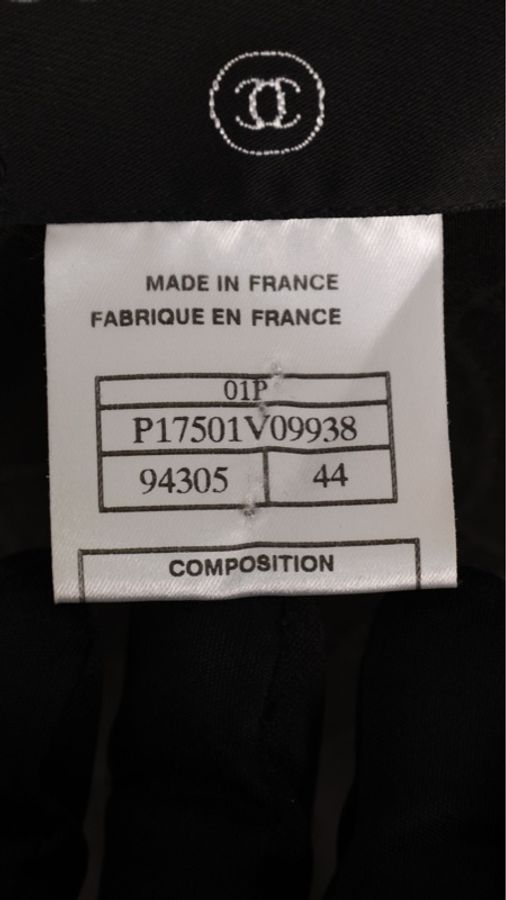 Chanel 01年黑色羊毛双排扣收腰两口袋西装上衣外套-28
