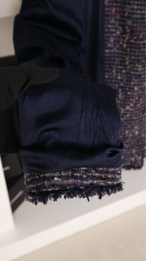 Chanel 05年紫彩色编织星星扣四口袋外套-29