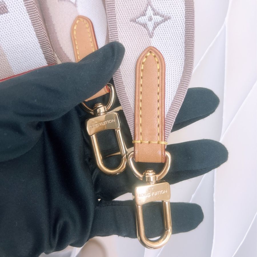 Lv speedy 20 老花波士頓 奶茶肩帶-12