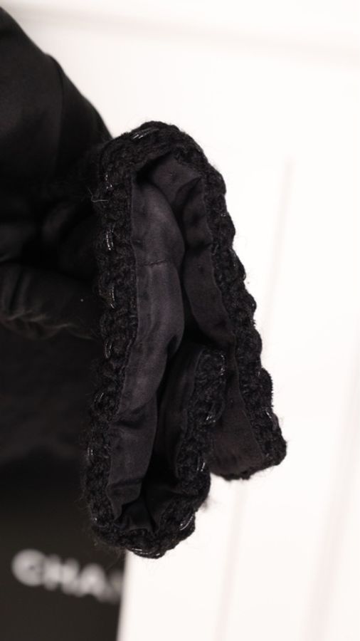 Chanel 16年罗马系列黑色粗花呢四口袋上衣外套FR44 25/8-15