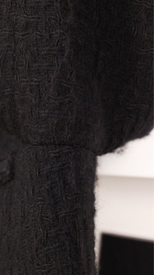 Chanel 16年罗马系列黑色粗花呢四口袋上衣外套FR44 25/8-41