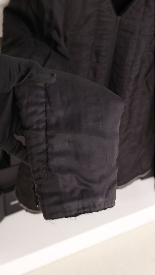 Chanel 16年罗马系列黑色粗花呢四口袋上衣外套FR44 25/8-44