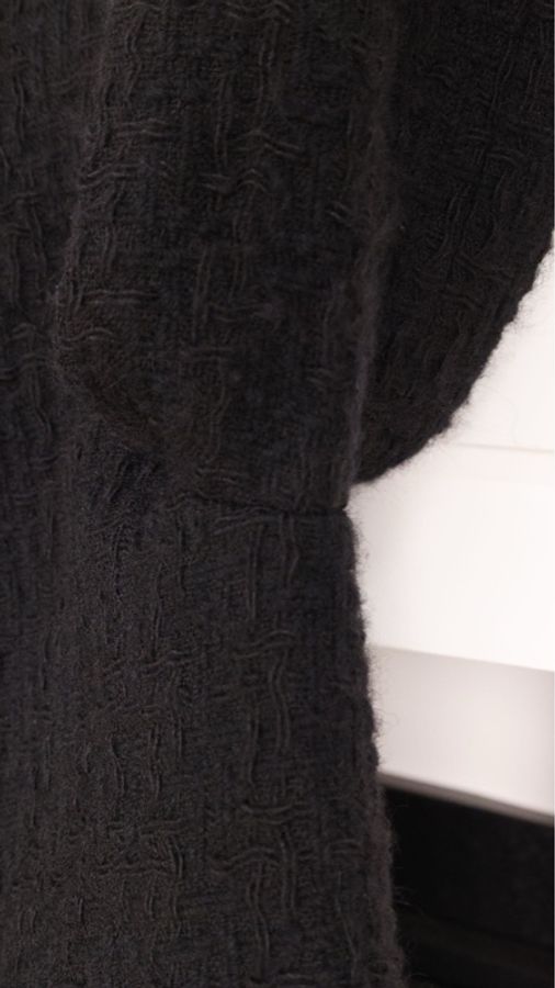 Chanel 16年罗马系列黑色粗花呢四口袋上衣外套FR44 25/8-55