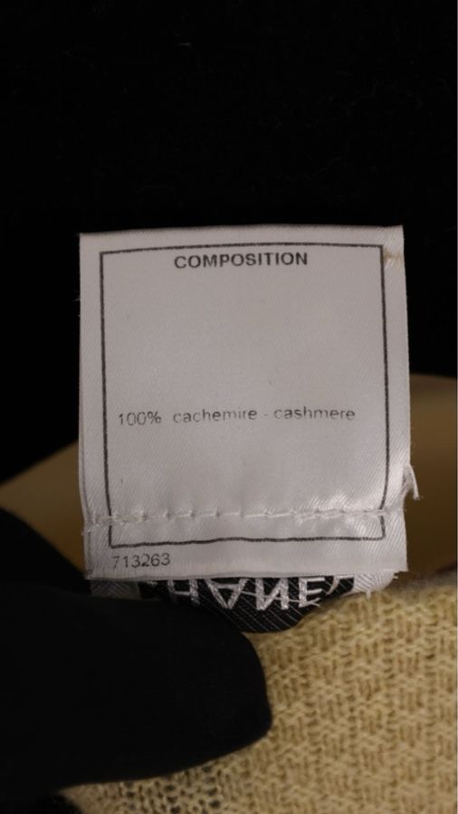 Chanel 04年秀款黄棕格纹山羊绒针织开衫马甲开衫套装-26