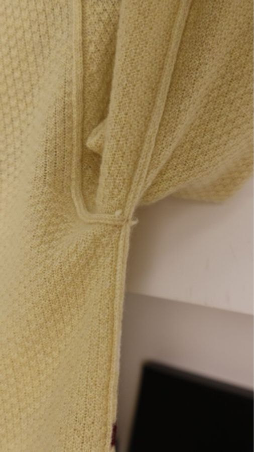 Chanel 04年秀款黄棕格纹山羊绒针织开衫马甲开衫套装-55