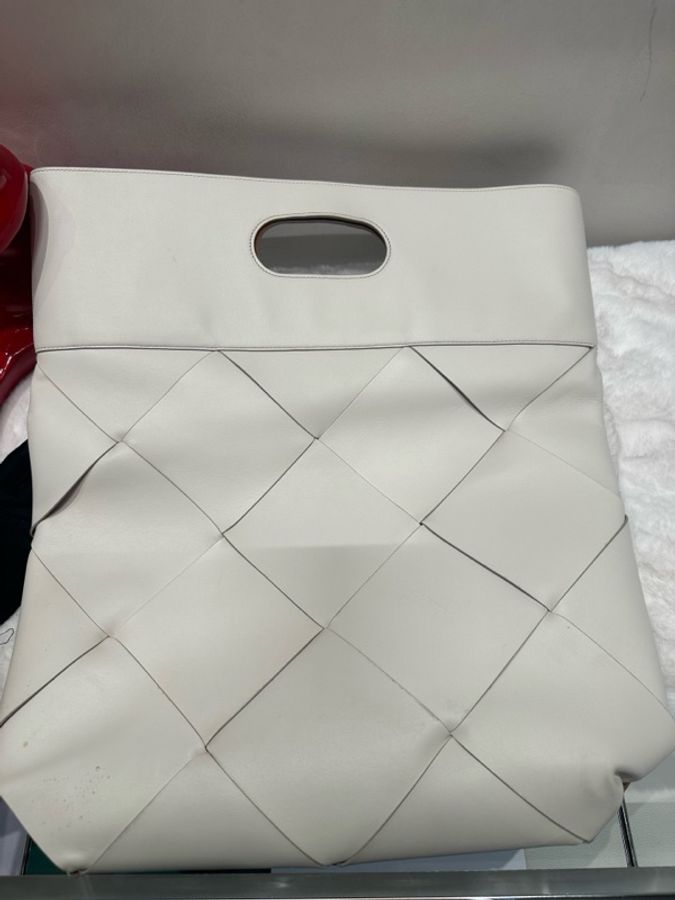 葆蝶家/Bottega Veneta 白色手提包-2