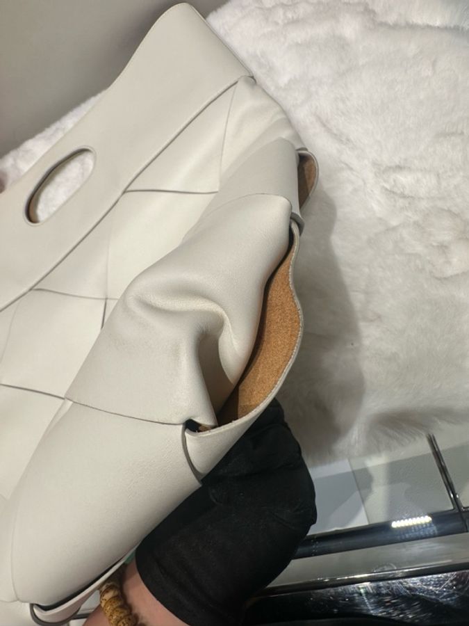 葆蝶家/Bottega Veneta 白色手提包-5