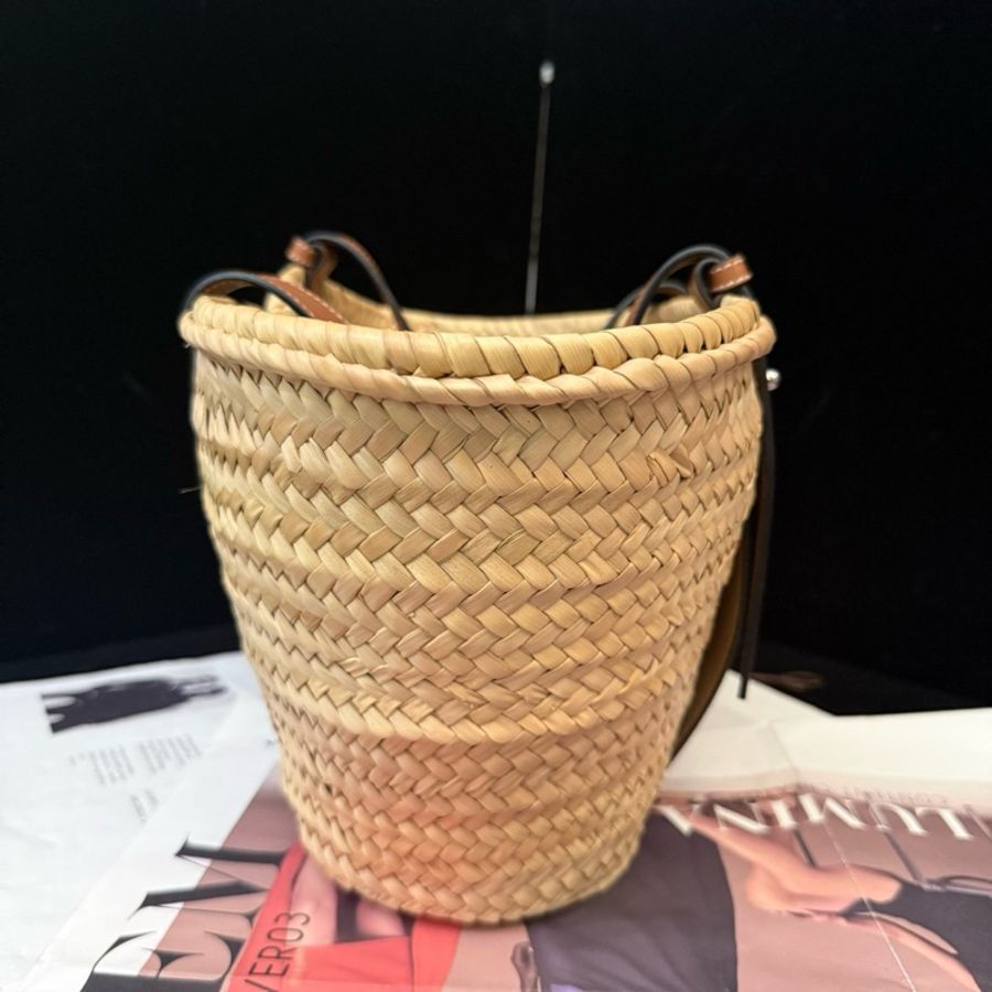 Loewe羅意威 Basket草編菜籃子 托特包 中號 無附件-3