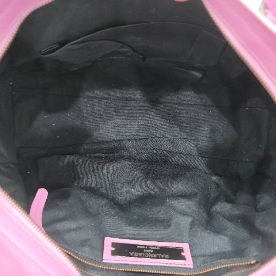 巴黎世家/Balenciaga 粉紫色機車中號-7