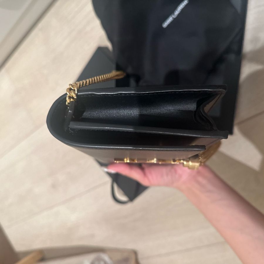YSL 流蘇 WOC 黑色-3