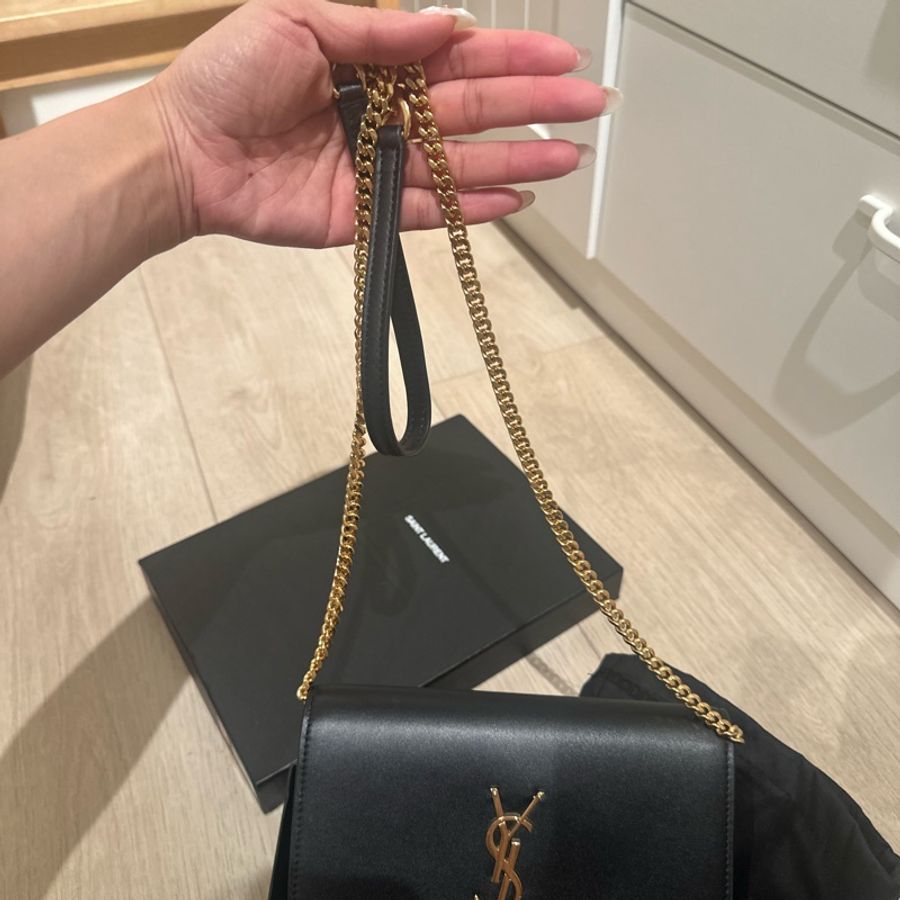 YSL 流蘇 WOC 黑色-10