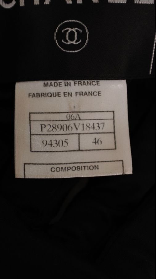 Chanel 06年秀款黑色丝绒银链滚边收腰上衣外套-18