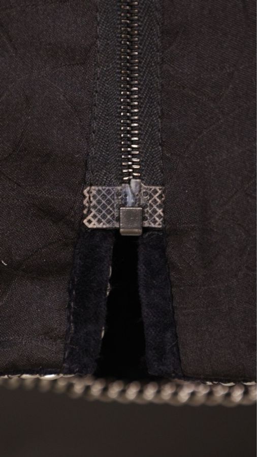 Chanel 06年秀款黑色丝绒银链滚边收腰上衣外套-63