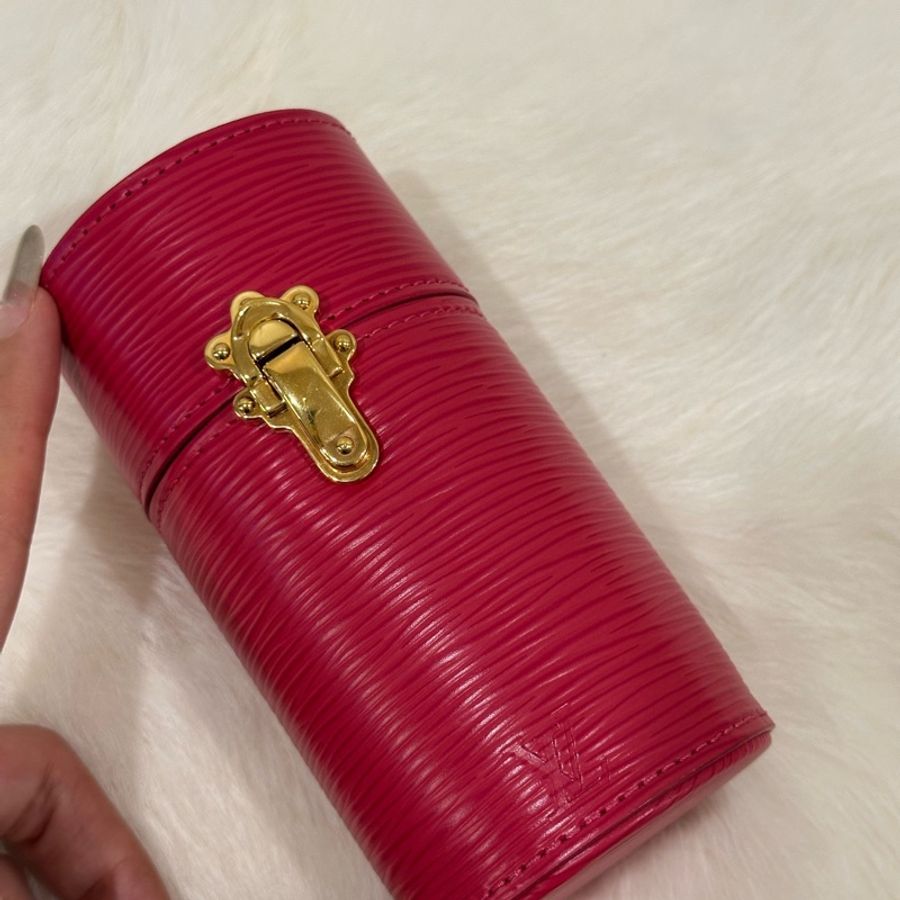 LV路易威登/Louis Vuitton玫紅色水波紋香水盒 100ml-0