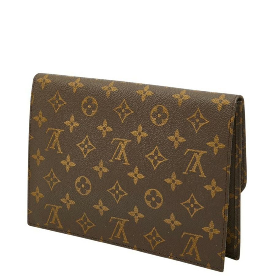 路易威登 Monogram Pochette Rabba 23 手拿包 M51940 棕色皮革 男士 LOUIS VUITTON-1