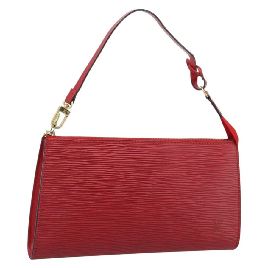 【日本直送】路易威登 Epi Pochette Accessoires 手拿包 紅色 M52947 LV Auth 187289A-0
