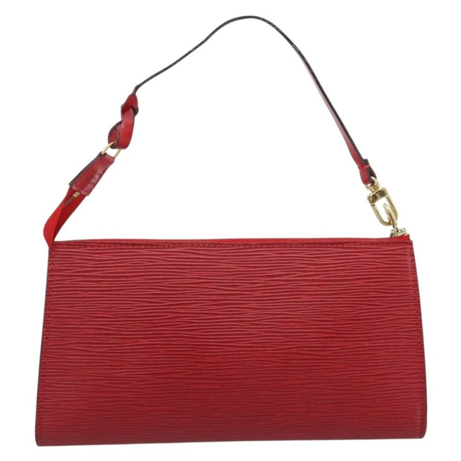 【日本直送】路易威登 Epi Pochette Accessoires 手拿包 紅色 M52947 LV Auth 187289A-1