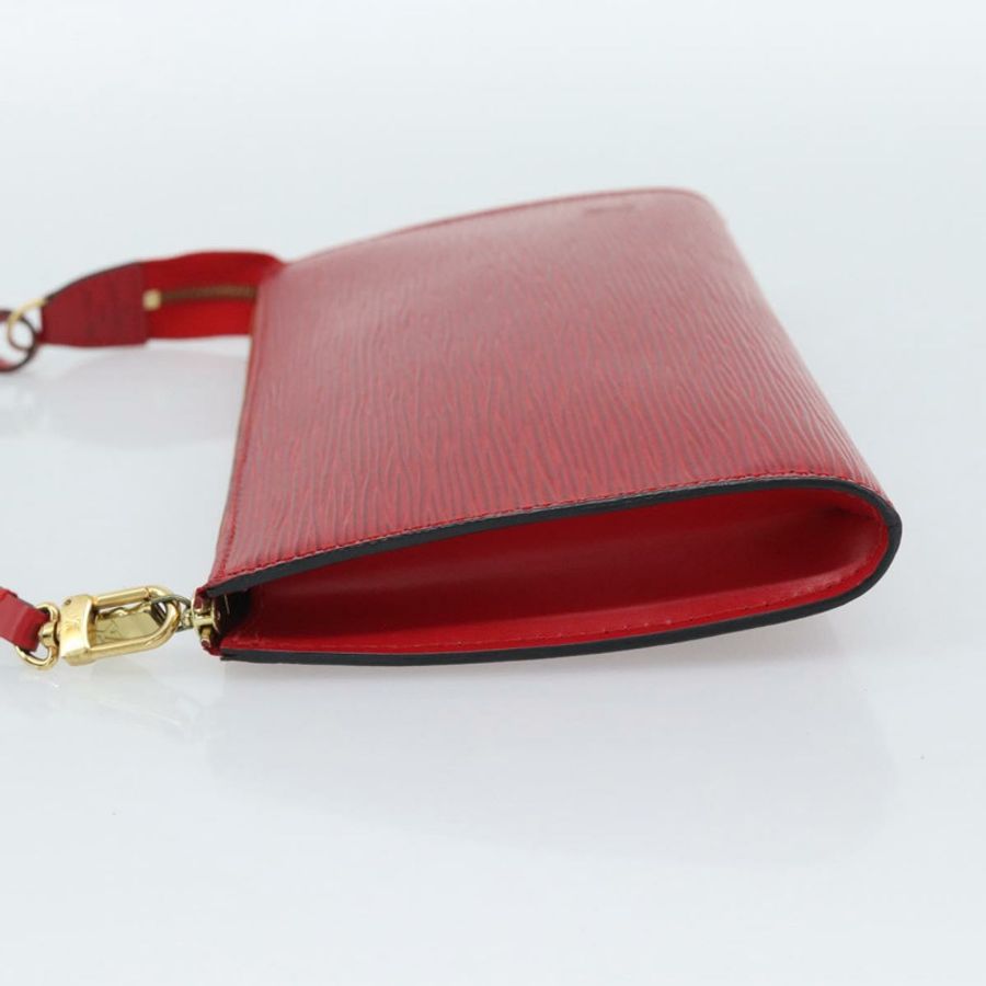 【日本直送】路易威登 Epi Pochette Accessoires 手拿包 紅色 M52947 LV Auth 187289A-2
