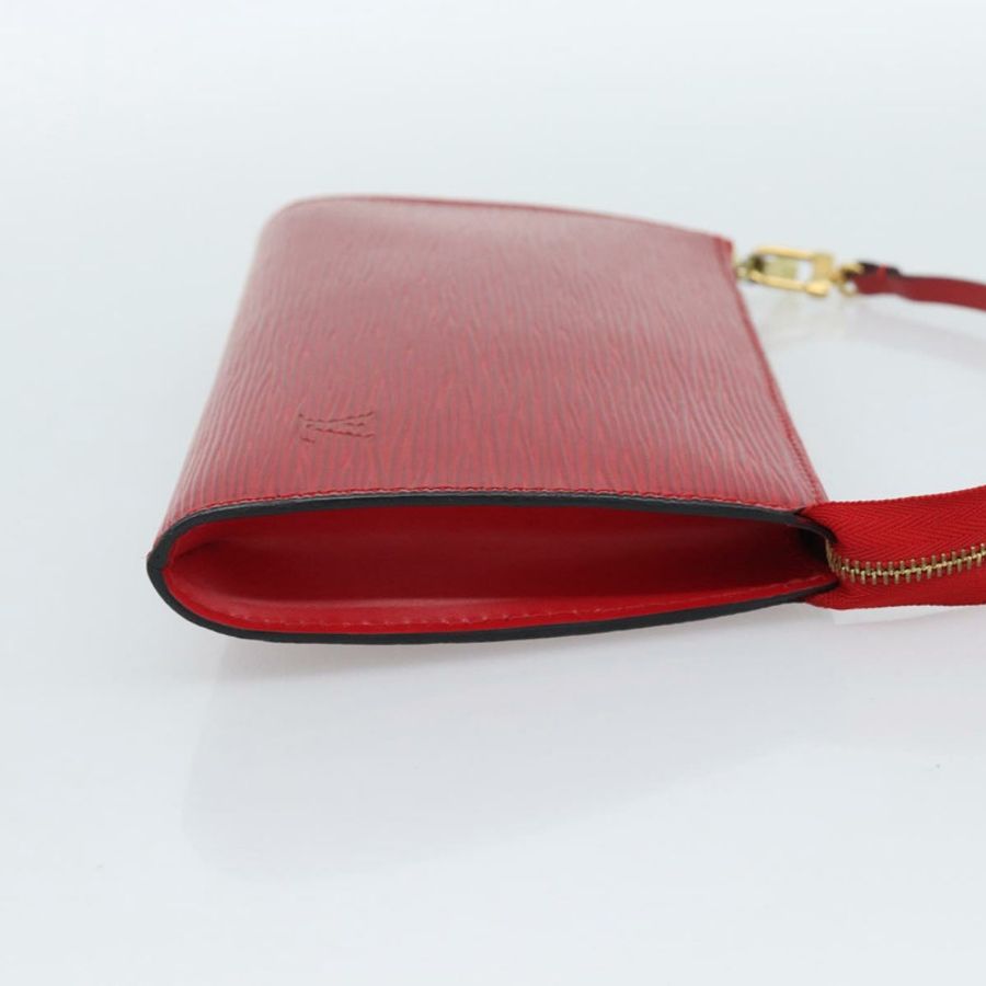 【日本直送】路易威登 Epi Pochette Accessoires 手拿包 紅色 M52947 LV Auth 187289A-3