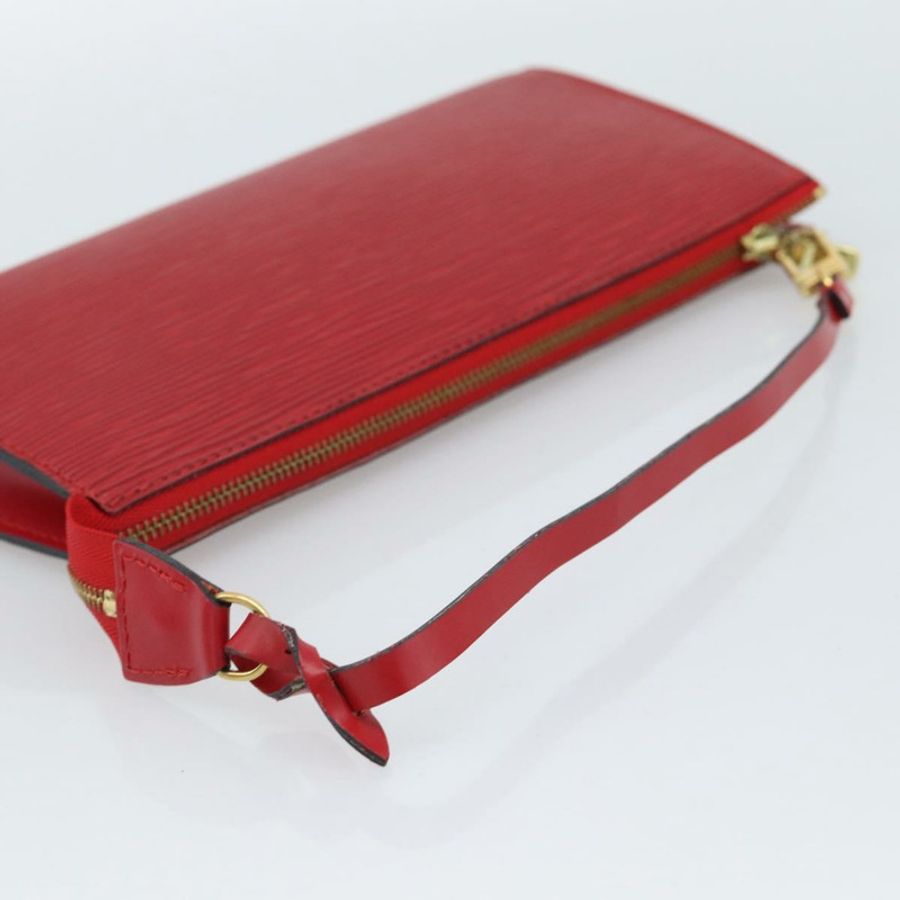 【日本直送】路易威登 Epi Pochette Accessoires 手拿包 紅色 M52947 LV Auth 187289A-6