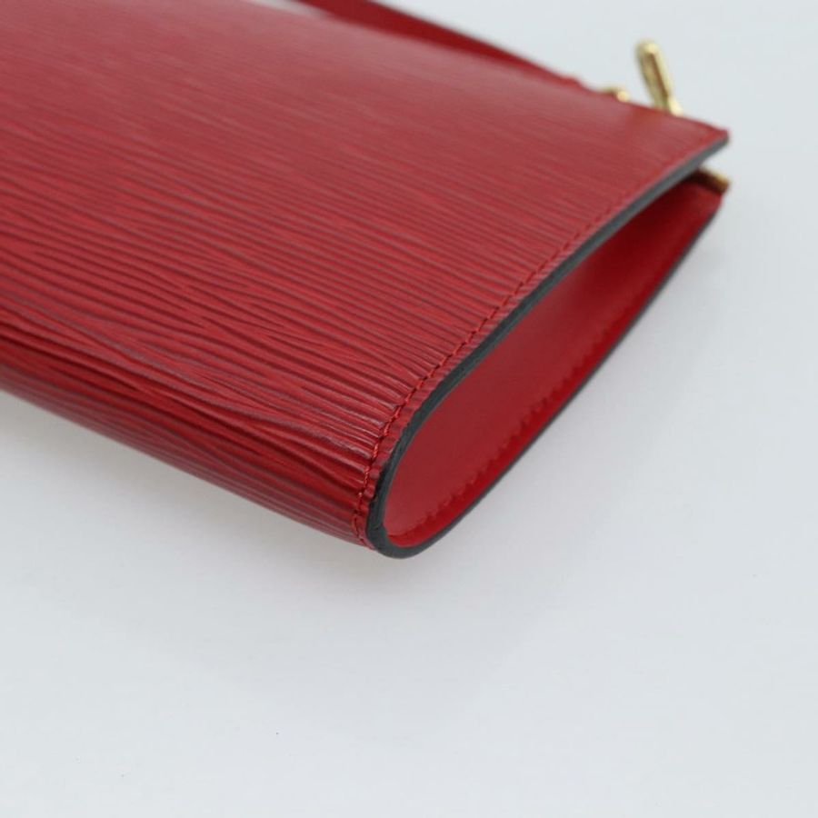【日本直送】路易威登 Epi Pochette Accessoires 手拿包 紅色 M52947 LV Auth 187289A-15