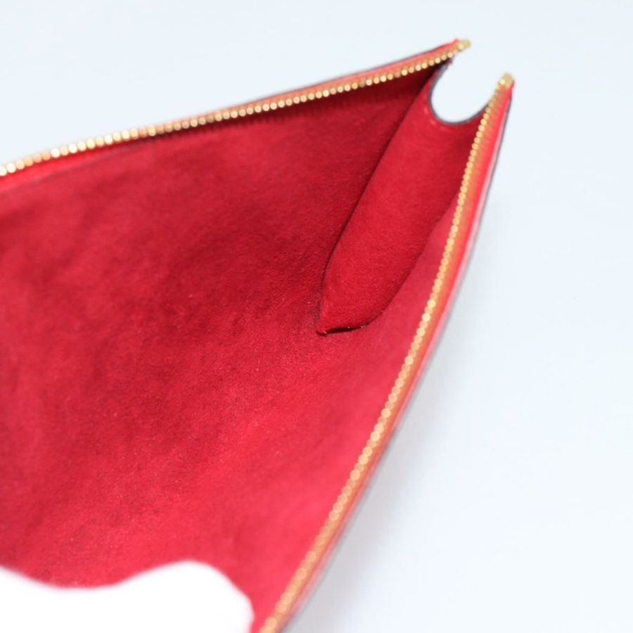 【日本直送】路易威登 Epi Pochette Accessoires 手拿包 紅色 M52947 LV Auth 187289A-18