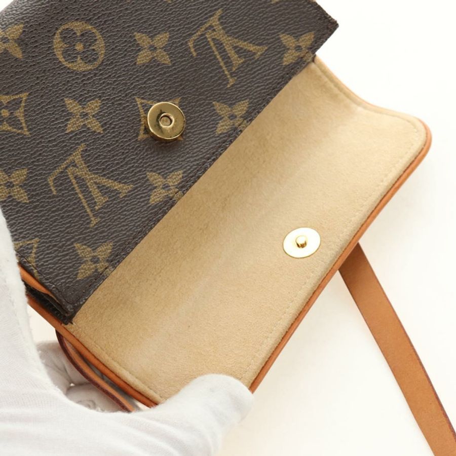 【日本直送】路易威登 Monogram Pochette Florentine 腰包 M51855 LV Auth 189881V-8