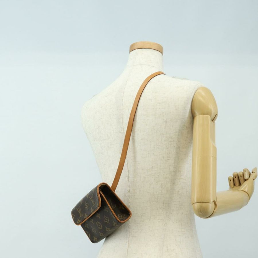 【日本直送】路易威登 Monogram Pochette Florentine 腰包 M51855 LV Auth 189881V-22