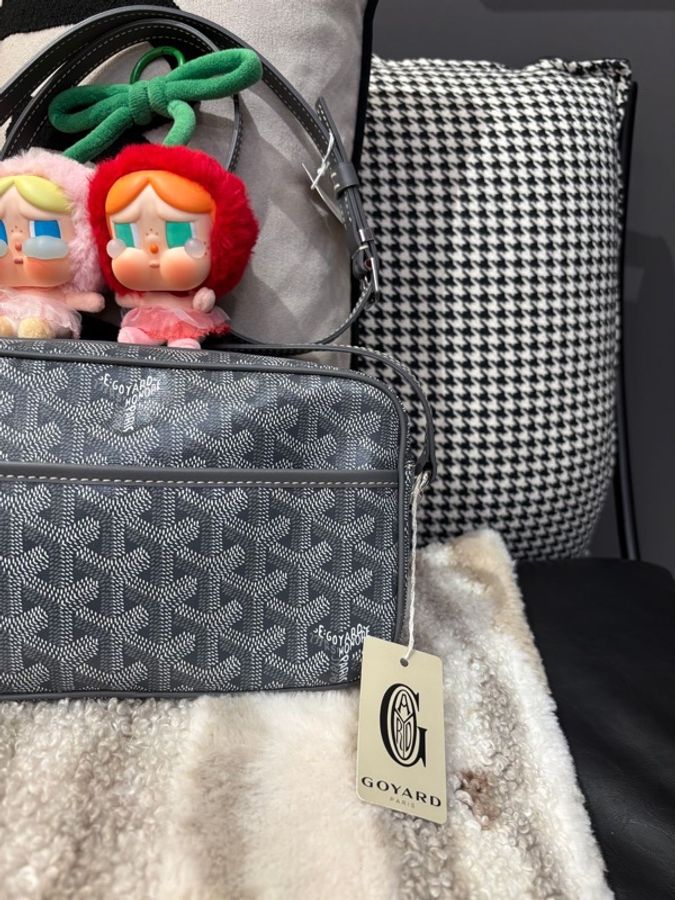 Goyard cap vert camera bag Grey 100%Authentic ,98%new ✅塵袋✅booklet-4