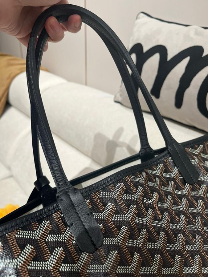 Goyard saint Louis pm tote bag Noir 100%Authentic,98%new✅dust bag-2