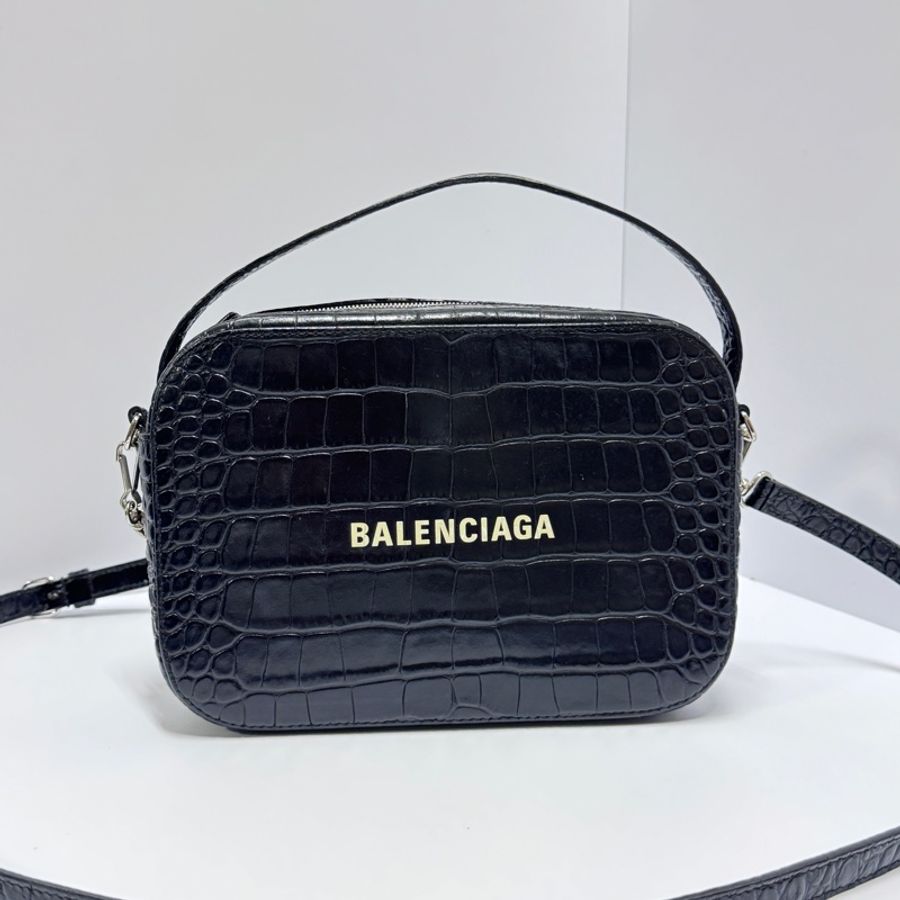 Balenciaga 巴黎世家 鱷魚紋 相機包 斜背包 專櫃8萬多-4