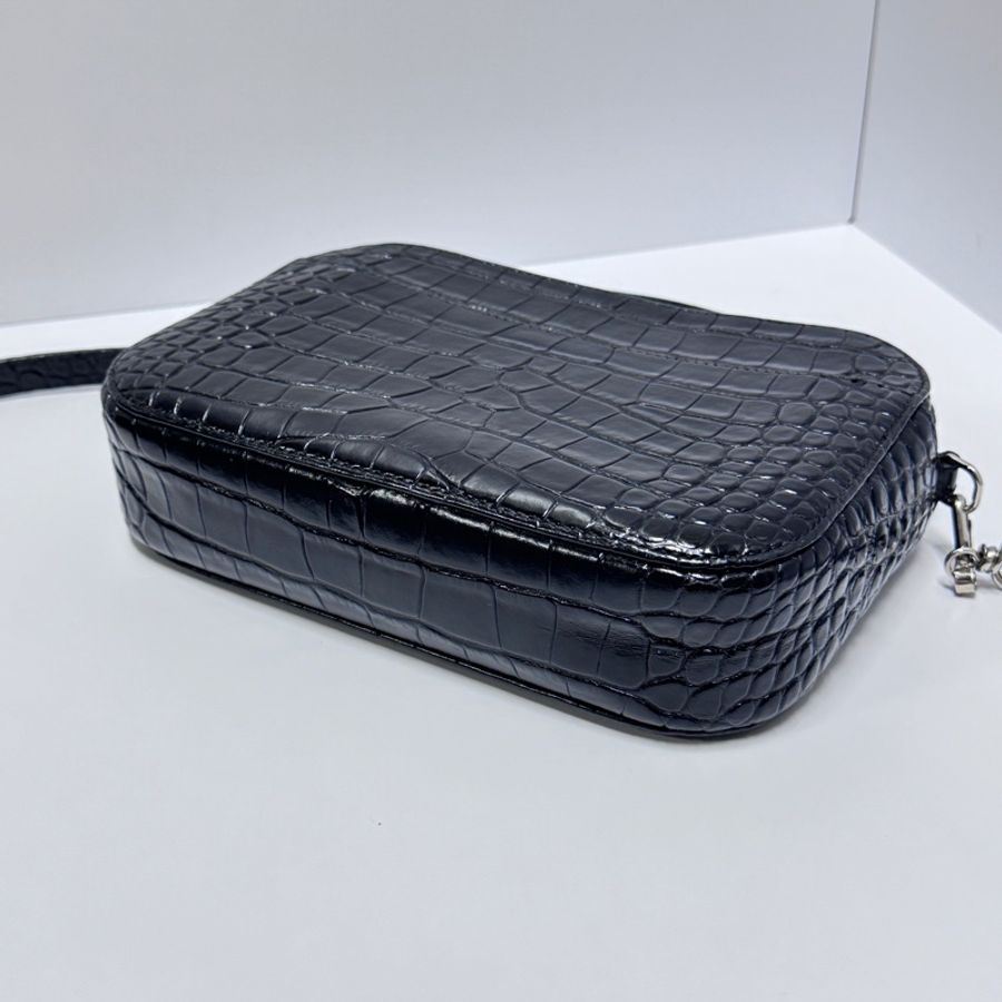Balenciaga 巴黎世家 鱷魚紋 相機包 斜背包 專櫃8萬多-8