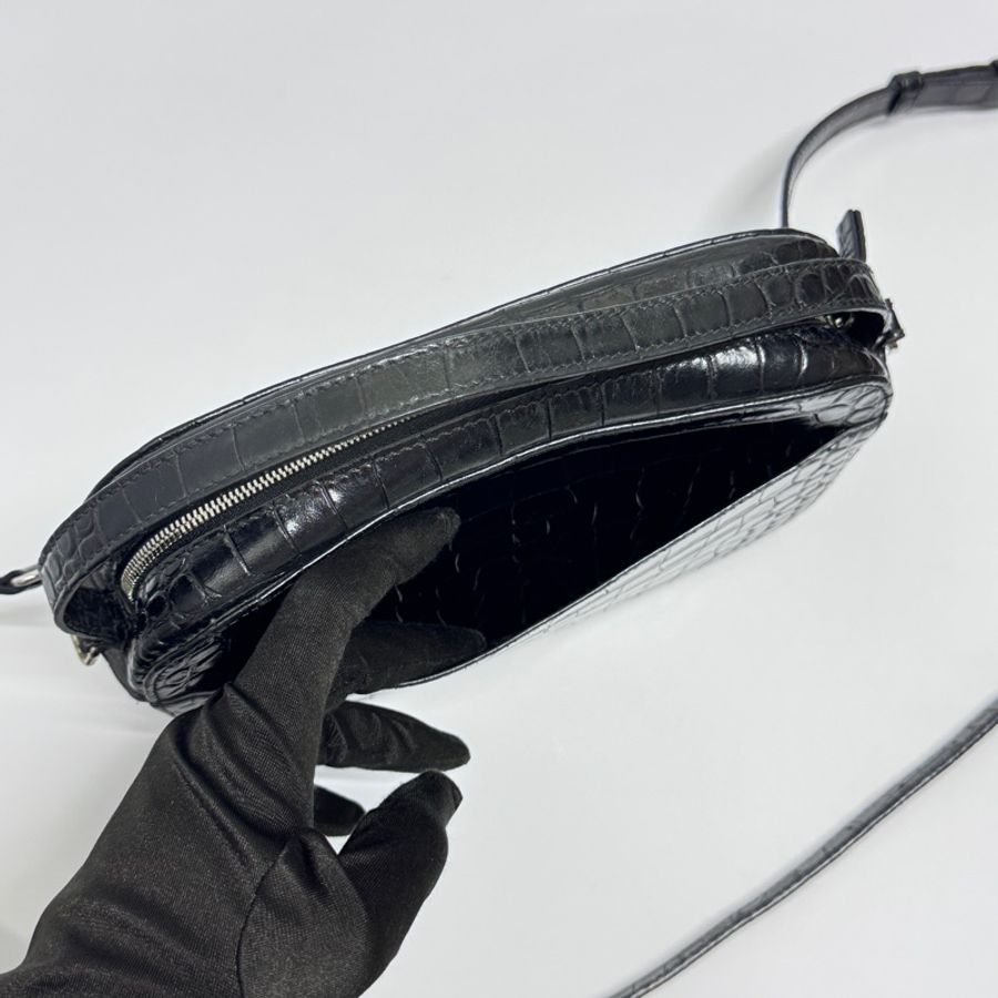 Balenciaga 巴黎世家 鱷魚紋 相機包 斜背包 專櫃8萬多-10