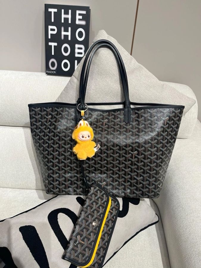 Goyard saint Louis pm Noir 100%Authentic,98%new ✅Pouch✅dust bag-0