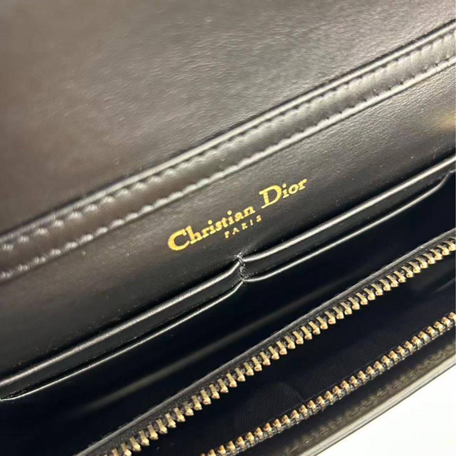 迪奧 /Dior 鉚釘騰格紋鏈條斜挎包-7