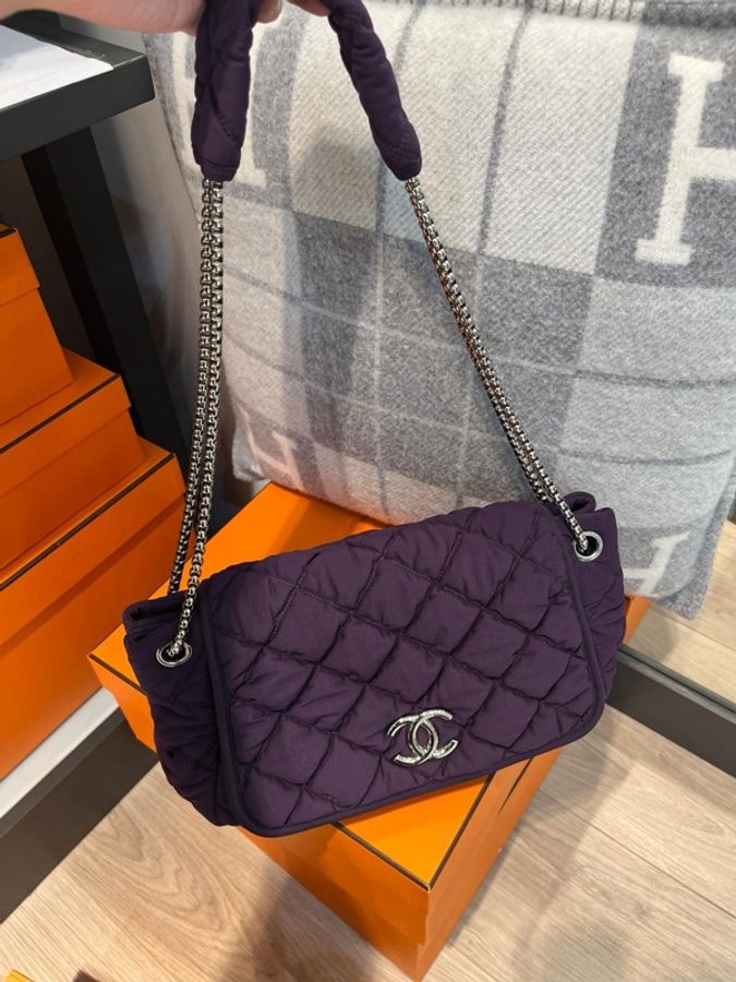 Chanel bubble flap bag 100%Authentic ,95%new ✅card ✅dust bag ✅box-7