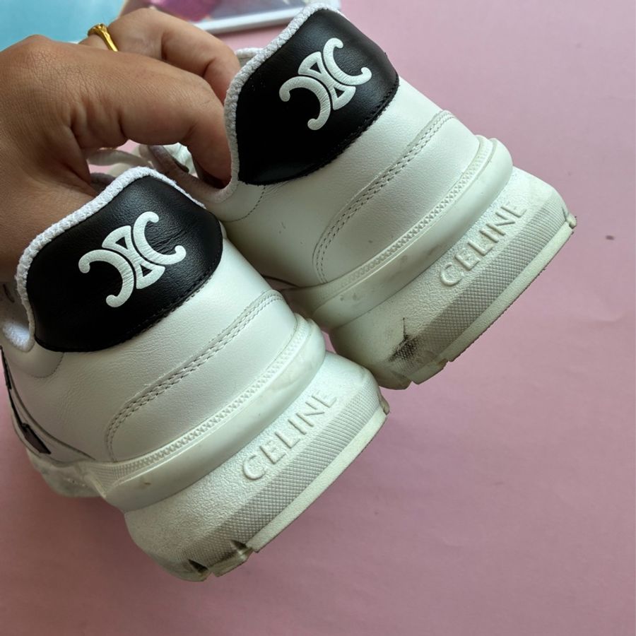 Celine 白色黑大C休閒鞋👟37-20