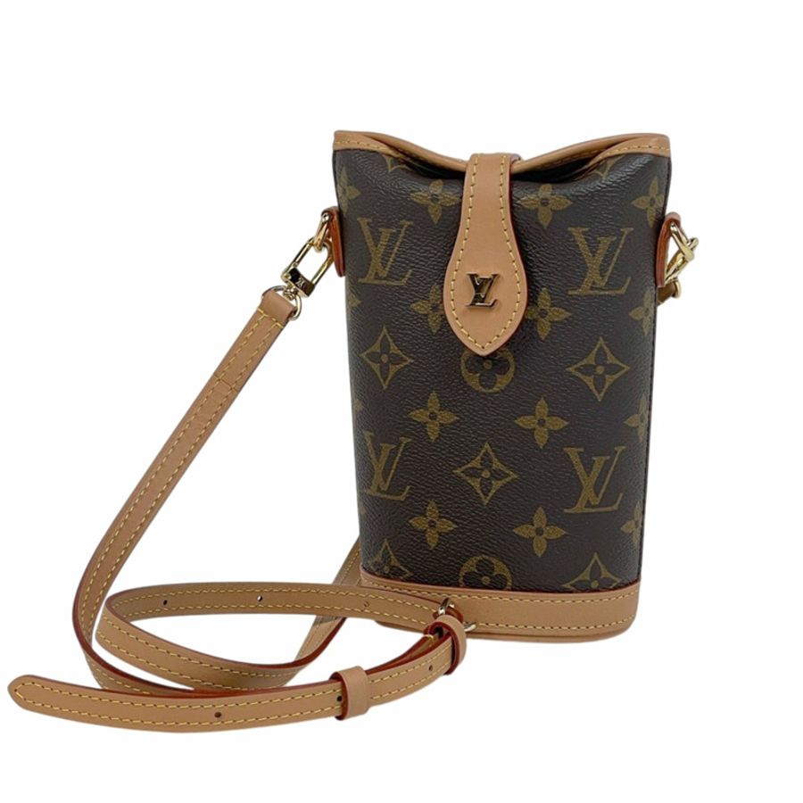 路易威登 Fold Me Pouch 單肩包,Monogram 棕色,M80874,女士-0