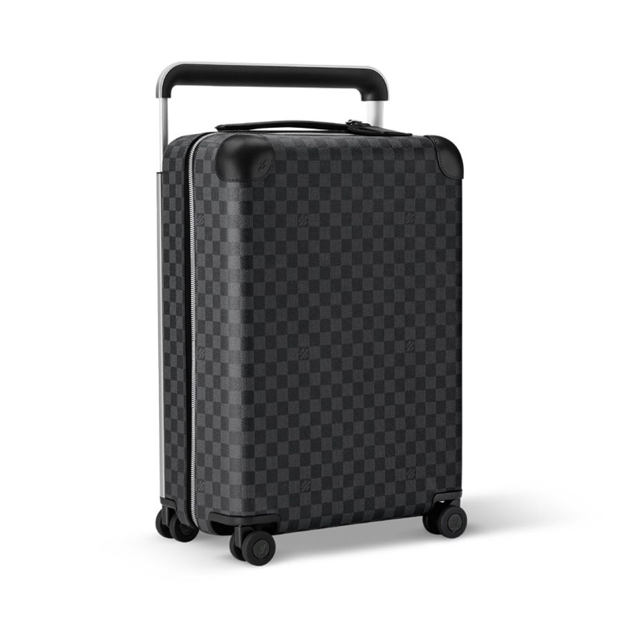 Louis Vuitton • Horizon 55 經典黑棋盤格鋁合金行李箱 原價十幾萬-1
